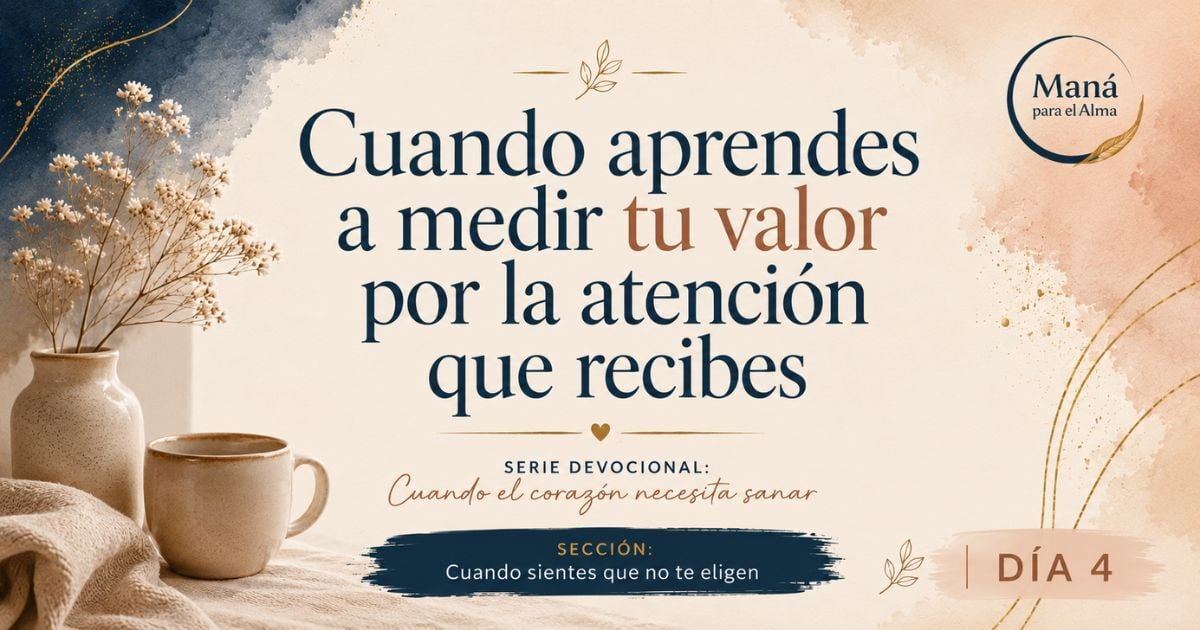 Día 4 - Cuando aprendes a medir tu valor por la atención que recibes