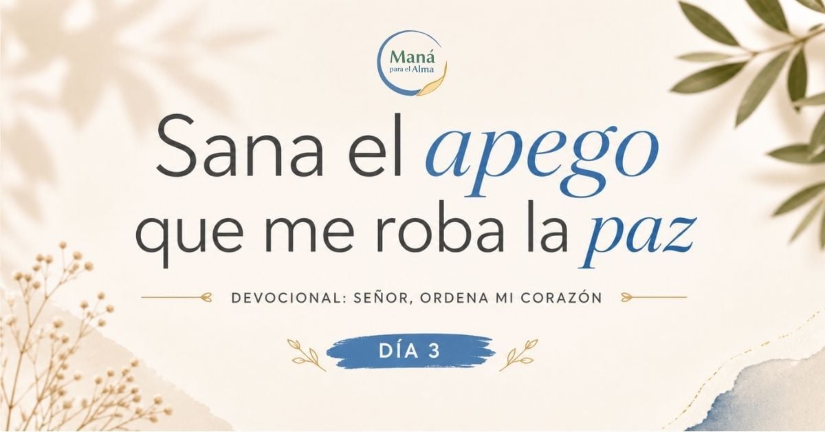 Sana el apego que me roba paz